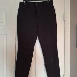 LOFT Brushed denim black jeans, size 10